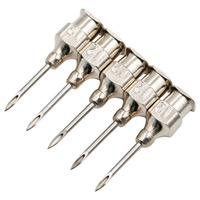 Aiguilles de seringue vétérinaire réutilisables en acier inoxydable 304 14G-23G avec embout Luer Lock pour la vaccination des bovins, des chevaux, des porcs, des chèvres, 10 ml