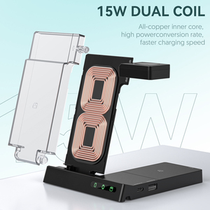 <span class=keywords><strong>Cargador</strong></span> Inalámbrico 3 en 1, Estación de Carga Inalámbrica Plegable <span class=keywords><strong>para</strong></span> <span class=keywords><strong>iPhone</strong></span>, <span class=keywords><strong>Apple</strong></span>, Samsung <span class=keywords><strong>Watch</strong></span>, <span class=keywords><strong>Airpods</strong></span> - Product Image 5