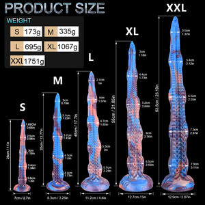 YOCY Dildo Tentáculo Extra Largo de 25.6cm, Juguete de Estimulación Anal, Tapón Anal de Fantasía, Juguete de Masturbación con Pene de Pulpo Largo para Gays y Lesbianas - Product Image 6