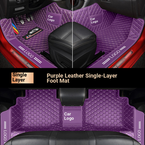 2025 Nouvelle arrivée de pièces automobiles | Tapis de sol de <span class=keywords><strong>voiture</strong></span> en cuir de luxe personnalisés | Design d'entreprise | Options de marque | Vente en gros d'usine - Product Image 6