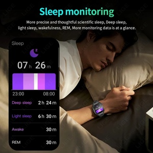 2024 Rugged Sport Smart Watch Outdoor Watch LP68 with <b>Alarm</b> Stop Watch Stainless Steel Band 3BAR Water Resistance for Android - Product Image 3