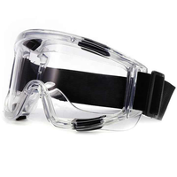 Lunettes de sécurité ANSI CE, monture transparente en PVC, verres en PC, anti-buée/anti-rayures, légères, ergonomiques, lunettes de protection industrielles