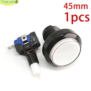 45mm Plástico Flat Shaped Peças 5V 12V LED Botões Micro Switch Arcade Coin Machine Operado Jogos English - Product Image 6