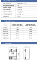 Relais statique SSR-40DA 40A, contrôle CC, alimentation CA monophasée 24-480VAC, déclenchement par passage du zéro, scellé à l'époxy pour usage industriel