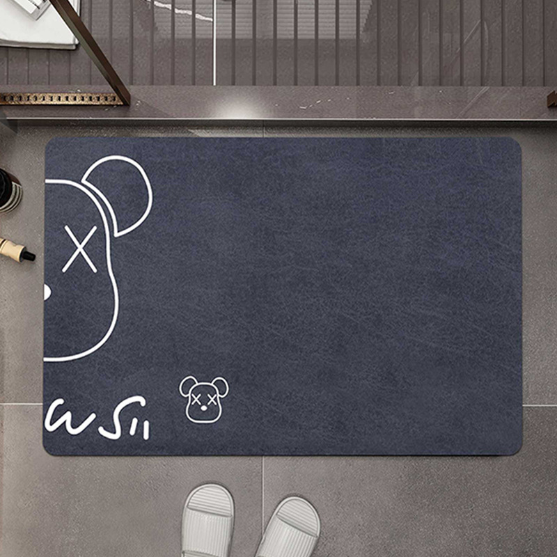 White Half Bear - Navy Blue