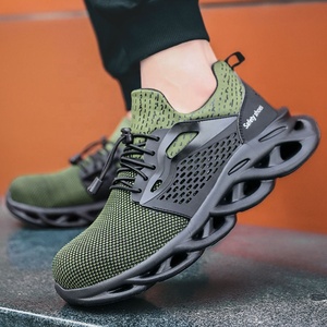 <span class=keywords><strong>Zapatos</strong></span> de Seguridad Deportivos Ligeros y Transpirables <span class=keywords><strong>para</strong></span> Hombre, con Puntera de Acero Antiaplastamiento, Suela de EVA Suave Antideslizante y Resistente a Pinchazos - Product Image 1