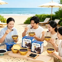 Five-Black Bird's Nest Porridge with Astragalus & Codonopsis - Ready-to-Eat Nutritious Breakfast Congee