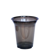 Gobelets jetables en plastique PET écologiques sans BPA pour café glacé, avec couvercles et pailles, impression de logo personnalisée, faible MOQ