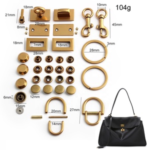 Kit complet de quincaillerie de luxe pour sacs : fermoirs, loquets et boutons-pression métalliques pour la fabrication et la réparation de sacs à main et de portefeuilles, accessoires durables pour l'artisanat du cuir DIY - Product Image 5