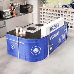 Cajero gimnasio <span class=keywords><strong>Internet</strong></span> celebridad minimalista hierro estilo Industrial Bar Retro moderno pequeño mostrador de recepción - Product Image 2