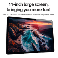 "Tablette PC 4G LTE Octa-Core Android 14 avec stockage de 128 Go et écran 2K-11 pouces Luxury Touch"