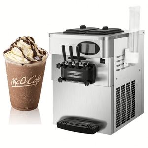 EU Warehouse Soft Fruit and Milk <b>Ice</b> Maker Commercial Countertop <b>Ice</b> Maker With 2+1 Flavors - Product Image 6