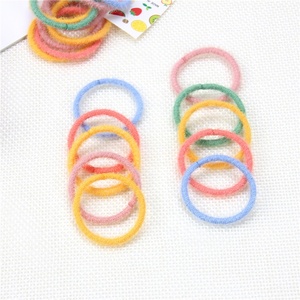 Elastici per bambini coreani 100 pezzi per fascia elastica per capelli invernale con borsa a margherita - Product Image 5