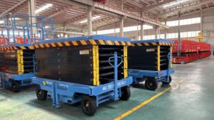 Dış Mekan Çekişli Teleskopik Kaldırma Platformu Manuel Hidrolik Mobil Elektrikli Makaslı Platform - Product Image 2