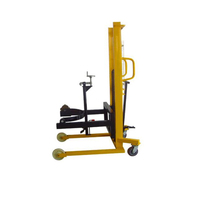 Amity Care Empileur de fûts hydraulique 500 kg avec pince rotative à 360 degrés, élévateur 1,6 m, transpalette basculante pour fûts d'huile de 585 mm