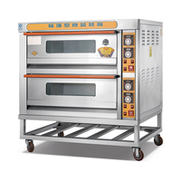 Four à sole électrique entièrement automatique en acier inoxydable pour la cuisson de gâteaux et de pains, haute productivité, idéal pour les boulangeries et les pizzerias
