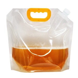 Sac à bière artisanale transparent et épaissi, grande capacité, emballage scellé pour soupes et liquides, sac d'emballage avec bec verseur. - Product Image 2