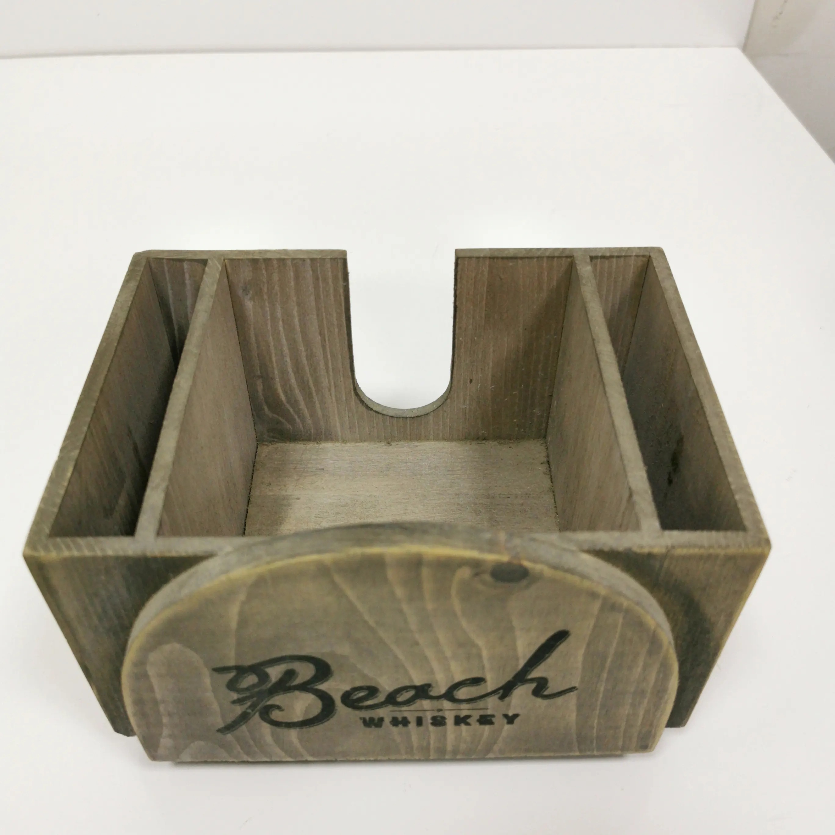 Personalizado madeira guardanapo titular bambu madeira tecido caixa para casa escritório mesa hotel