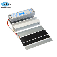 Serrure de porte en verre 12V sans système de contrôle d'accès NC COM Serrure électrique sans perçage pour portes en verre entièrement vitrées sans cadre