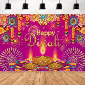 Nicro tùy chỉnh truyền thống đèn sen tiệc nền Voi Ganesha trang trí Ấn Độ trang trí tường cửa trang trí Diwali - Product Image 5