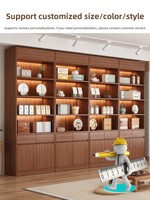 Vitrines d'exposition pour centres commerciaux, étagères d'exposition d'échantillons, rayonnages multi-niveaux pour animaux de compagnie, supermarchés et magasins de proximité