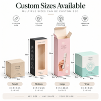 Personnalisez diverses boîtes d'emballage pour produits, boîtes pour articles de première nécessité, boîtes colorées pour cosmétiques, avec trous de suspension et fenêtres transparentes