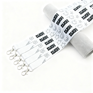 YUSEN1001 Vibrant Comfortable Soft Texture Lightweight <b>Polyester</b> Strong Clip Sublimation Smooth <b>Lanyard</b> for Concerts Festivals - Product Image 1