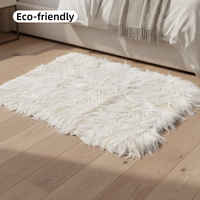 Échantillon de fourrures de chèvre en gros de l'usine, tapis en peau de chèvre naturelle