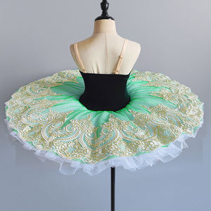 Falda de Ballet Profesional y Vestido Tutú para Niñas y Mujeres, Disfraces de Danza con Lentejuelas Rojas y Blancas para Niñas Pequeñas y Bailarinas de <span class=keywords><strong>Cisne</strong></span> - Product Image 4