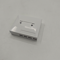 4-Port Mini Indoor Optical Fiber Termination Box Panel Terminal Information Optical Fiber Face Fiber Optic Equipment