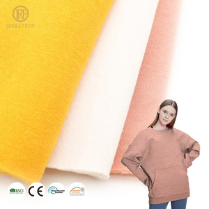 Usine 280gsm <span class=keywords><strong>TC</strong></span> 60% polyester 40% coton doux et confortable tissu polaire éponge brossé pour sweat à capuche - Product Image 3