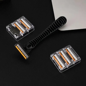 Manual <b>Razor</b> Triple Blade Stainless Steel For Men Face Shaving Replacement Blades <b>Set</b> - Product Image 4