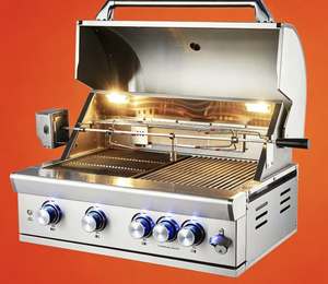 Quemadores de <span class=keywords><strong>Parrilla</strong></span> de <span class=keywords><strong>Gas</strong></span> Natural con Rejilla de Acero Inoxidable Personalizados de Fábrica, con Cubiertas para Placas de <span class=keywords><strong>Parrilla</strong></span> - Product Image 2