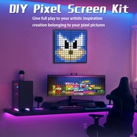 Nueva llegada RGB LED Pixel Light DIY Pantalla de empalme para creación de arte comercial Bluetooth Digital App Control para juego