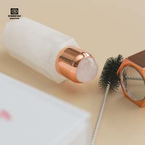 Bouteilles d'huile essentielle de Quartz blanc cristal clair avec boule roulante 10ml - Product Image 3