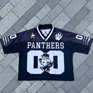 Camiseta de Malla de Nailon Personalizada OEM, Cuello en V Extra Grande, Serigrafía, Logotipo Bordado, Camiseta Deportiva de Fútbol, Ropa Urbana para Hombre, Camiseta Cuadrada - Product Image 1