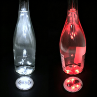 Autocollant de bouteille lumineux à LED avec logo personnalisé, autocollant lumineux pour boisson, vin, champagne, bière, décoration de bar, boîte de nuit
