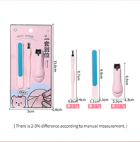 LMLTOP Kit de manucure 3-en-1 en acier inoxydable : Coupe-ongles, Pousse-cuticules, Lime à ongles – Outil de beauté et de soin – Prix de gros