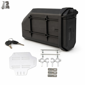 Caja de Herramientas Lateral para Motocicleta, Caja de Almacenamiento de ABS y Aluminio, Impermeable y con Cerradura, para CFMOTO 800MT 800MT-<span class=keywords><strong>X</strong></span> <span class=keywords><strong>ADV</strong></span> <span class=keywords><strong>Adventure</strong></span> Touring, Negra - Product Image 1