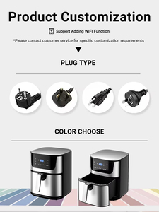 Chất lượng hàng đầu thép không gỉ Nồi chiên không khí Nhà cung cấp <span class=keywords><strong>8</strong></span> lít gia đình lớn công suất khỏe mạnh kỹ thuật số Nồi chiên không khí - Product Image 5