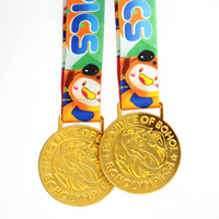 Medalla de Campeonato Deportivo Personalizada, Medalla de Premio Escolar Multideportiva Juvenil, Medalla de Competición Provincial con Cinta, Fabricante OEM