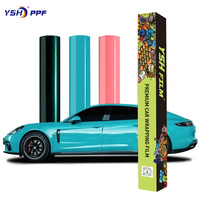 Film de protection de peinture hydrophobe auto-cicatrisant anti-rayures en PET gris brillant de qualité supérieure 7,5 mil pour les ateliers de detailing