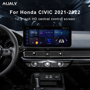 หน้าจอสัมผัสขนาด 12.3 นิ้ว 2 Din ระบบนำทาง GPS เครื่องเล่นมัลติมีเดีย Android วิทยุติดรถยนต์สำหรับ <span class=keywords><strong>Honda</strong></span> <span class=keywords><strong>CIVIC</strong></span> ปี 2021-2022 - Product Image 3