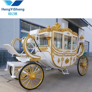 รถม้าสีขาวราชวงศ์ที่สมบูรณ์แบบ/ม้าที่สวยงาม - Product Image 3
