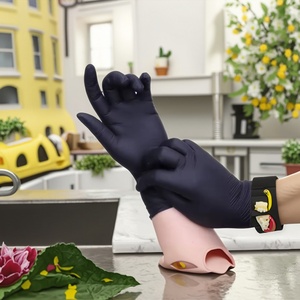 Gants de barbecue jetables personnalisables résistants à la chaleur en vinyle, adhérence lisse, robustes, pour la cuisson au barbecue, noirs, flexibles - Product Image 6