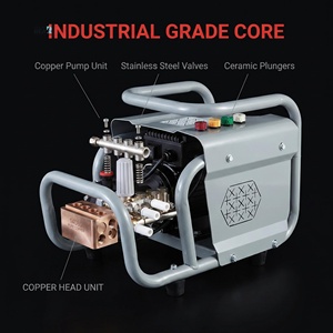 Nettoyeur haute pression commercial POLAR BEAR 2600W, 150 bars, pompe à vilebrequin, lavage de voitures, moteur à induction, qualité industrielle - Product Image 6