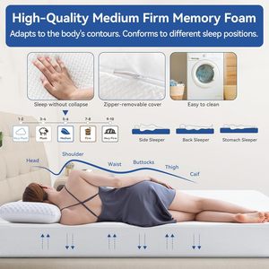 Matelas en mousse à mémoire de forme avec housse en <span class=keywords><strong>Tencel</strong></span> Matelas de lit mi-ferme dans une boîte pour camping-car - Product Image 5