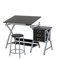 Bureau Bureau à dessin réglable Artiss avec tiroirs Table à dessin à vendre
