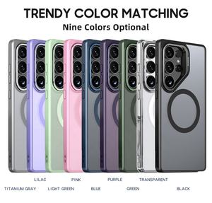 Coque de téléphone avec support d'appareil photo en alliage d'aluminium PC + TPU avec charge magnétique et sans fil étanche antichoc pour SAMSUNG S24 Ultra - Product Image 5