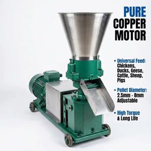 Machine à granulés d'aliments pour <span class=keywords><strong>animaux</strong></span> certifiée sur <span class=keywords><strong>site</strong></span>, 110V/220V/380V, tension personnalisée pour les exploitations avicoles mondiales - Product Image 1